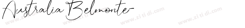 Australia Belmonte字体转换